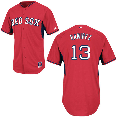 Hanley Ramirez #13 Youth Baseball Jersey-Boston Red Sox Authentic 2014 Cool Base BP Red MLB Jersey